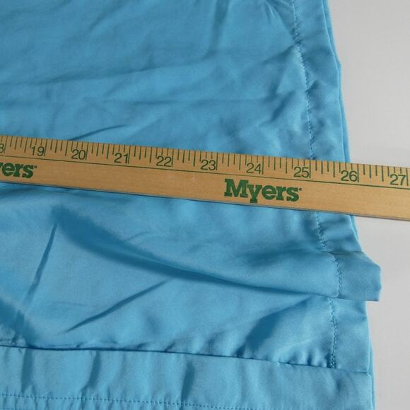 Tommy Hilfiger Women's XL Aqua Tunic Blouse V-Neck Long Sleeves Lightweight - Picture 4 of 7